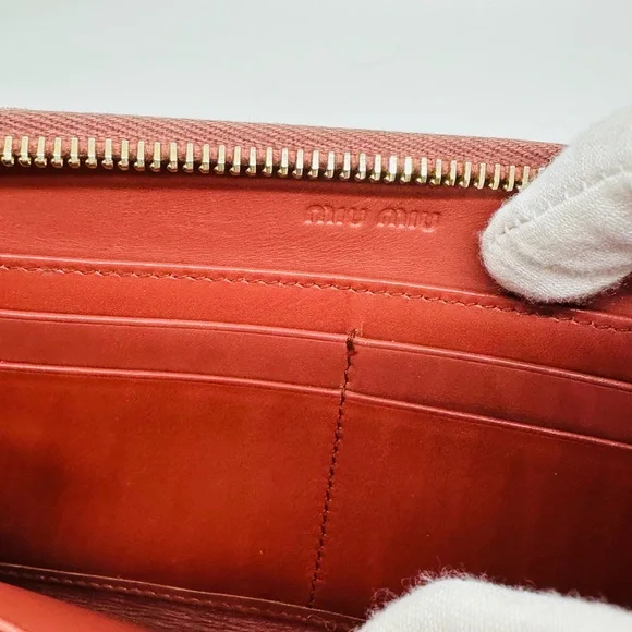 MIU MIU large Crocodile Zip around Wallet